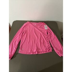 Justice XXL Women's Pink Long Sleeve Shirt